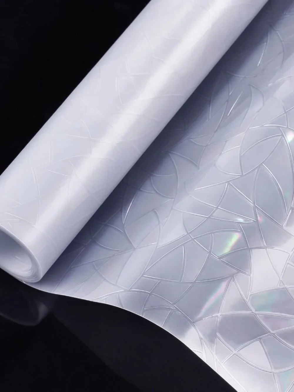 UV Blocking Stained Glass Window Film, 17.5 x 78.7 in - Easy Static Cling Design